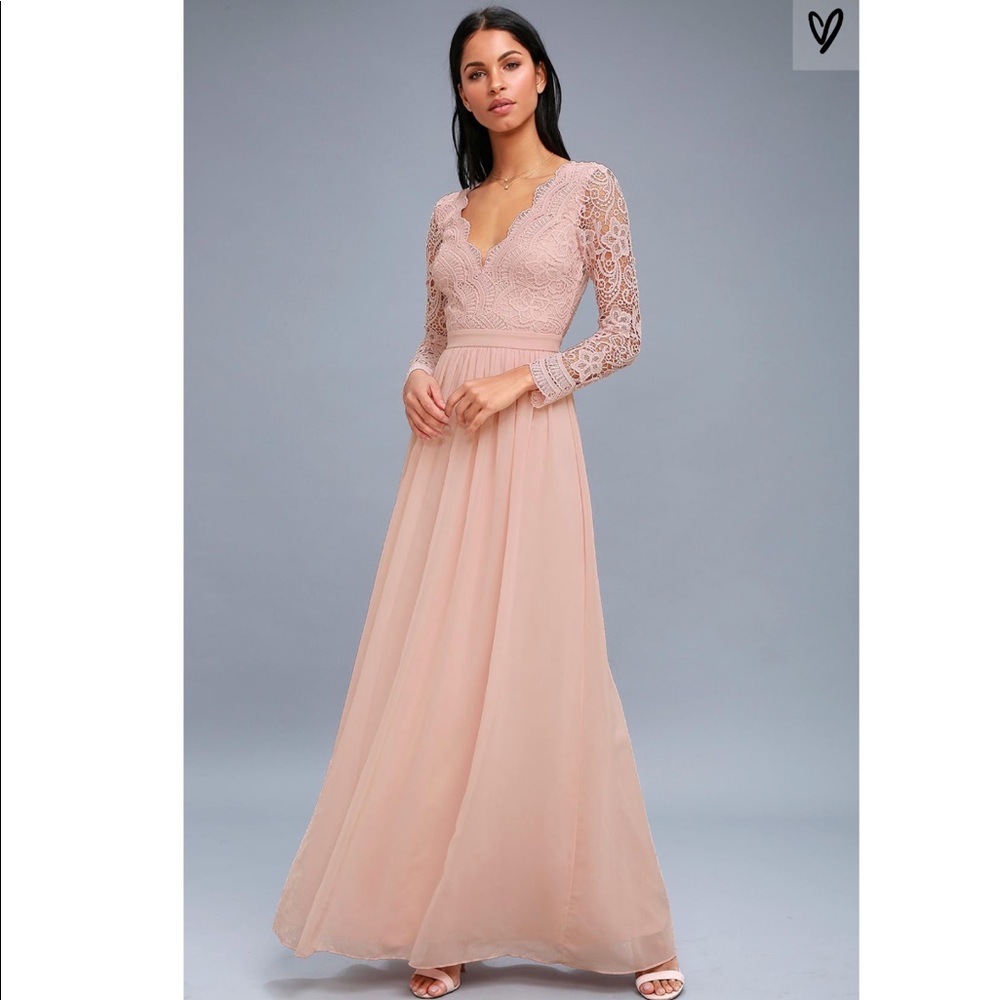Blush Lace Dress